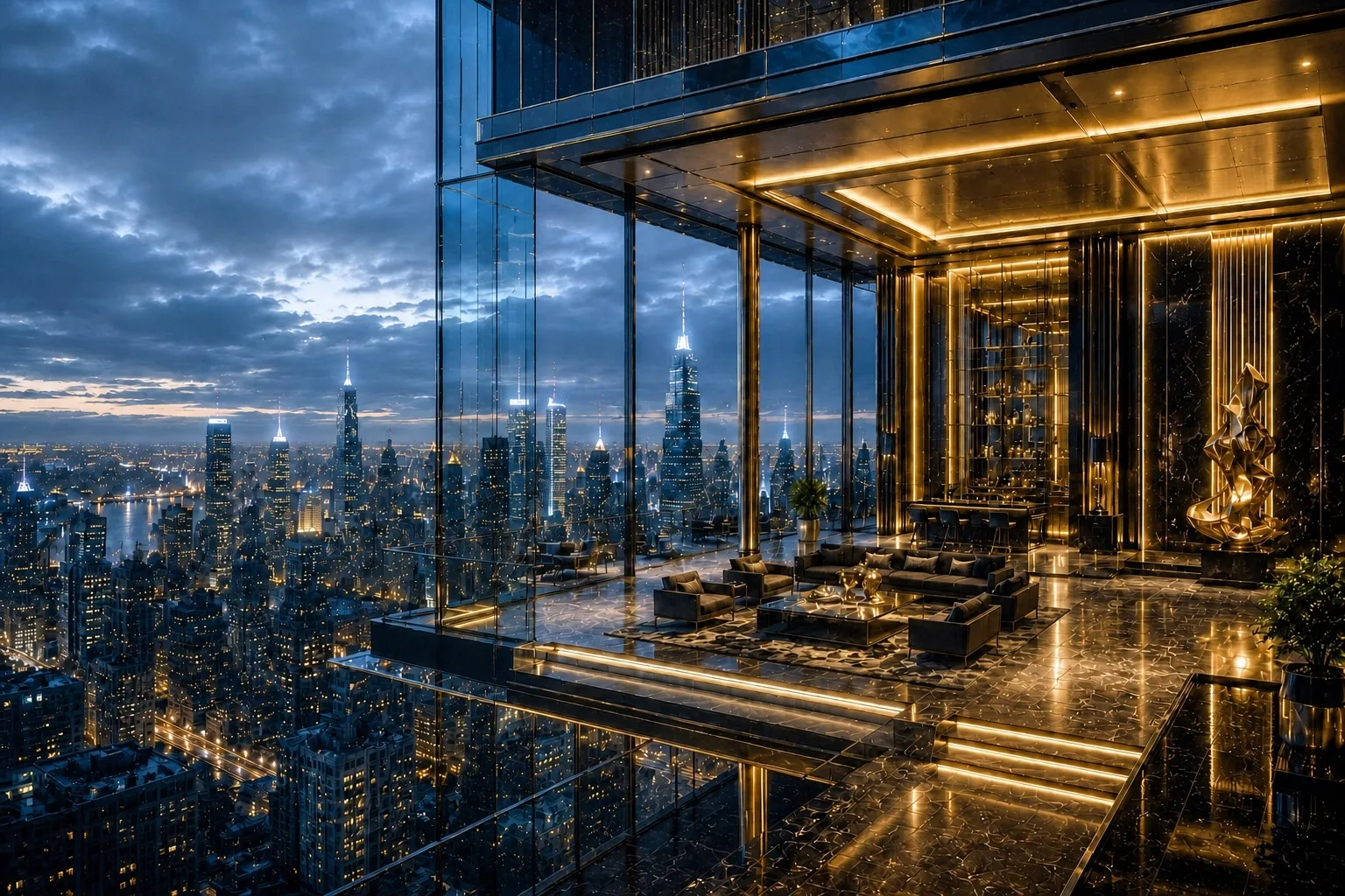 Illustratie: fee-tiers als een lift in een wolkenkrabber — hoe hoger je volume of status, hoe lager het tarief.