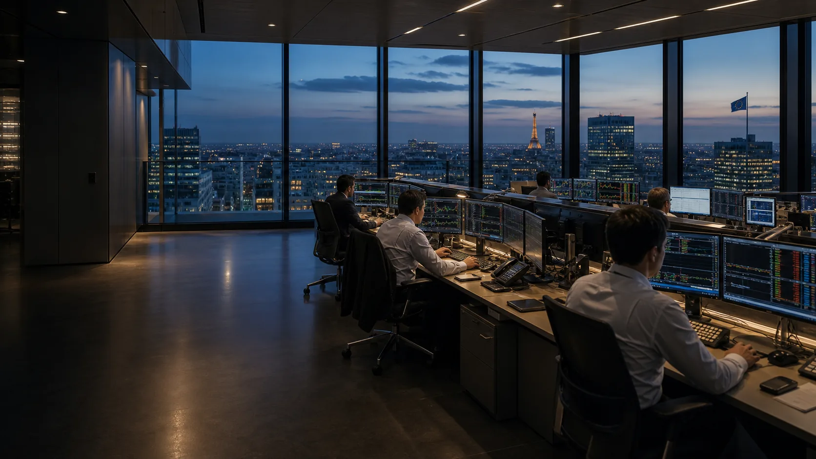 Institutionele trading desk voor MiFID II-handel in Europa
