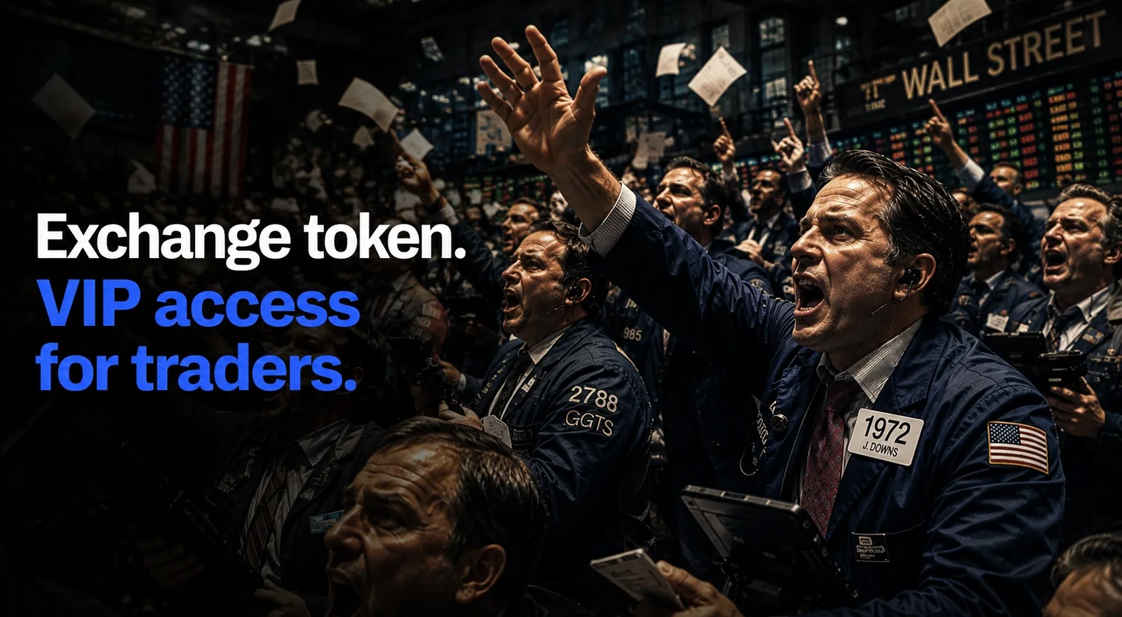 Handelaren op de vloer van de New York Stock Exchange