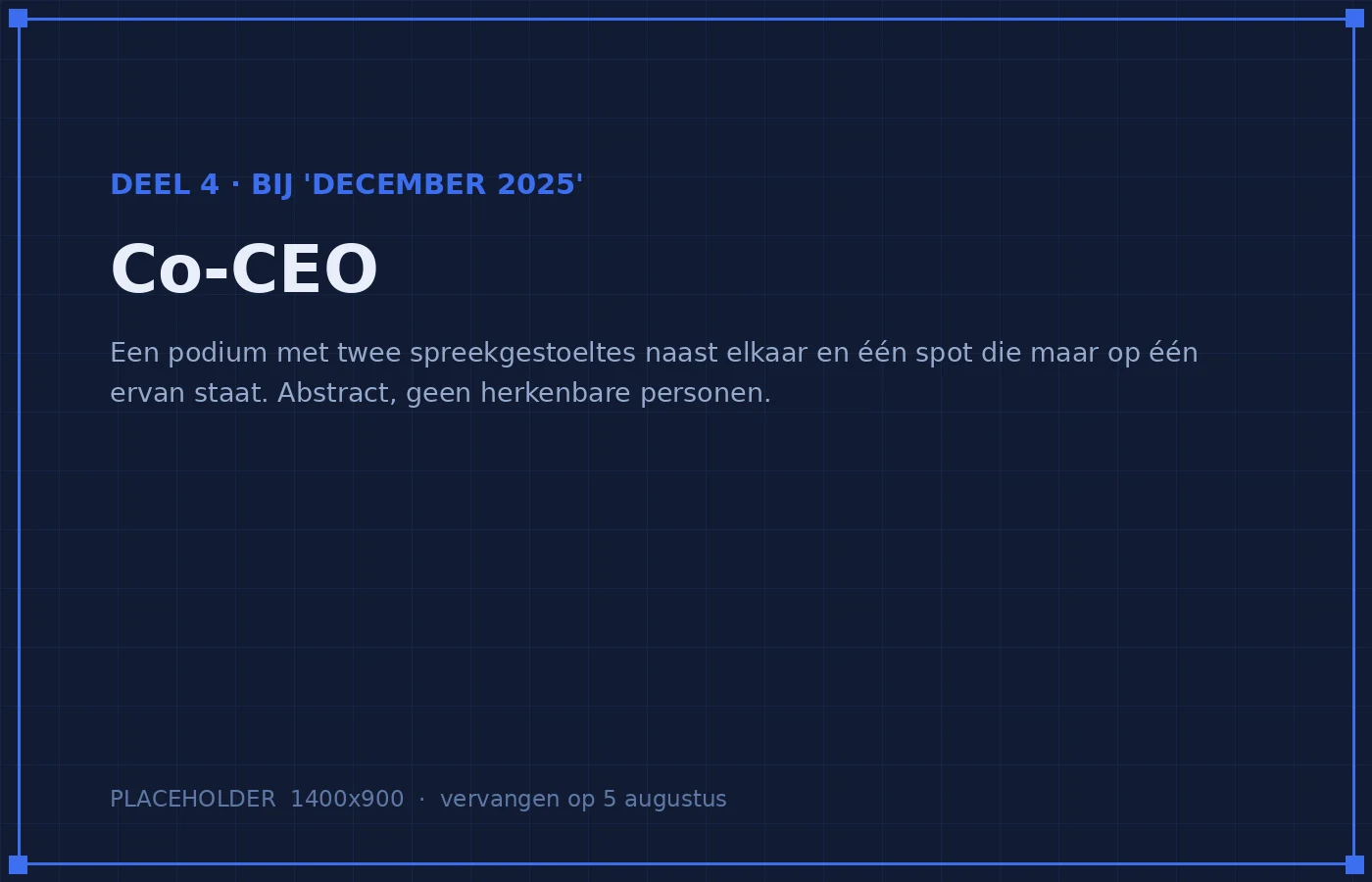 De medeoprichter en levenspartner van Zhao werd benoemd tot co-CEO. Een formele taakverdel