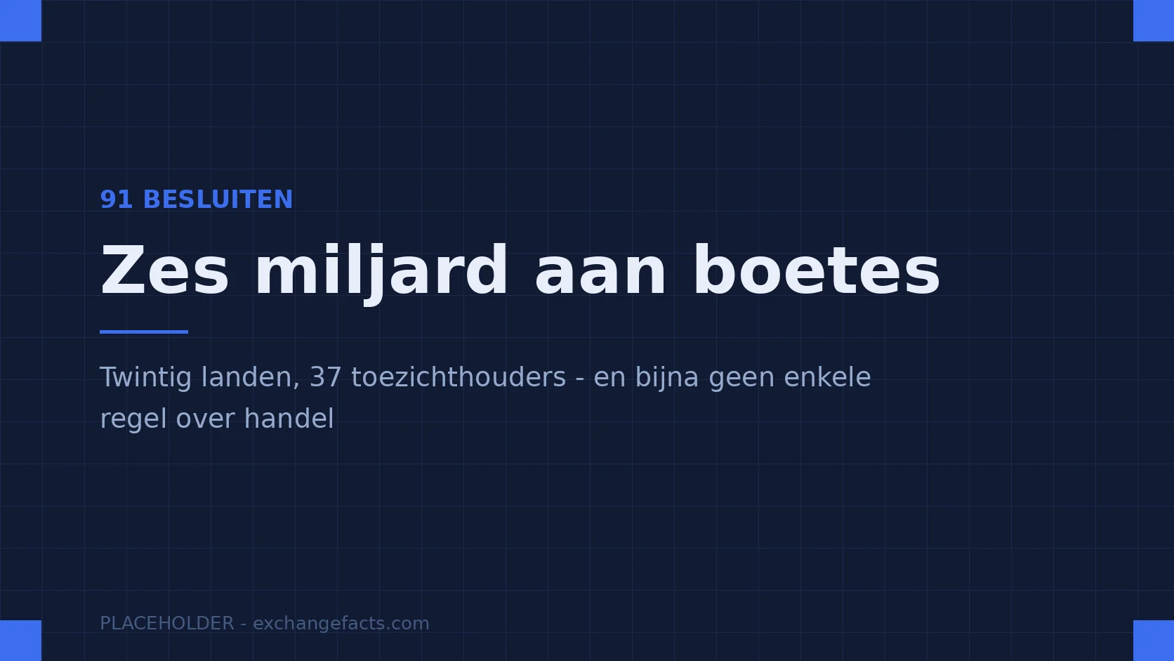 Twintig landen, 37 toezichthouders, ruim zes miljard dollar. En bijna geen enkele regel ov