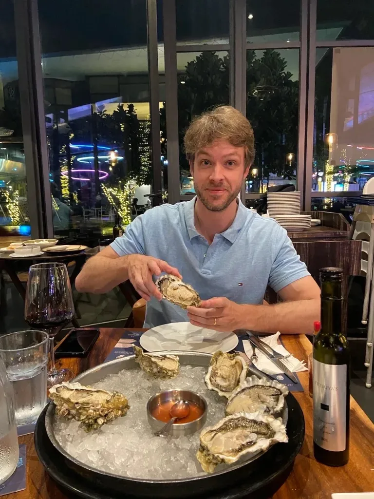 Kyle Davies tijdens zijn verblijf in Bali na de ineenstorting van Three Arrows Capital