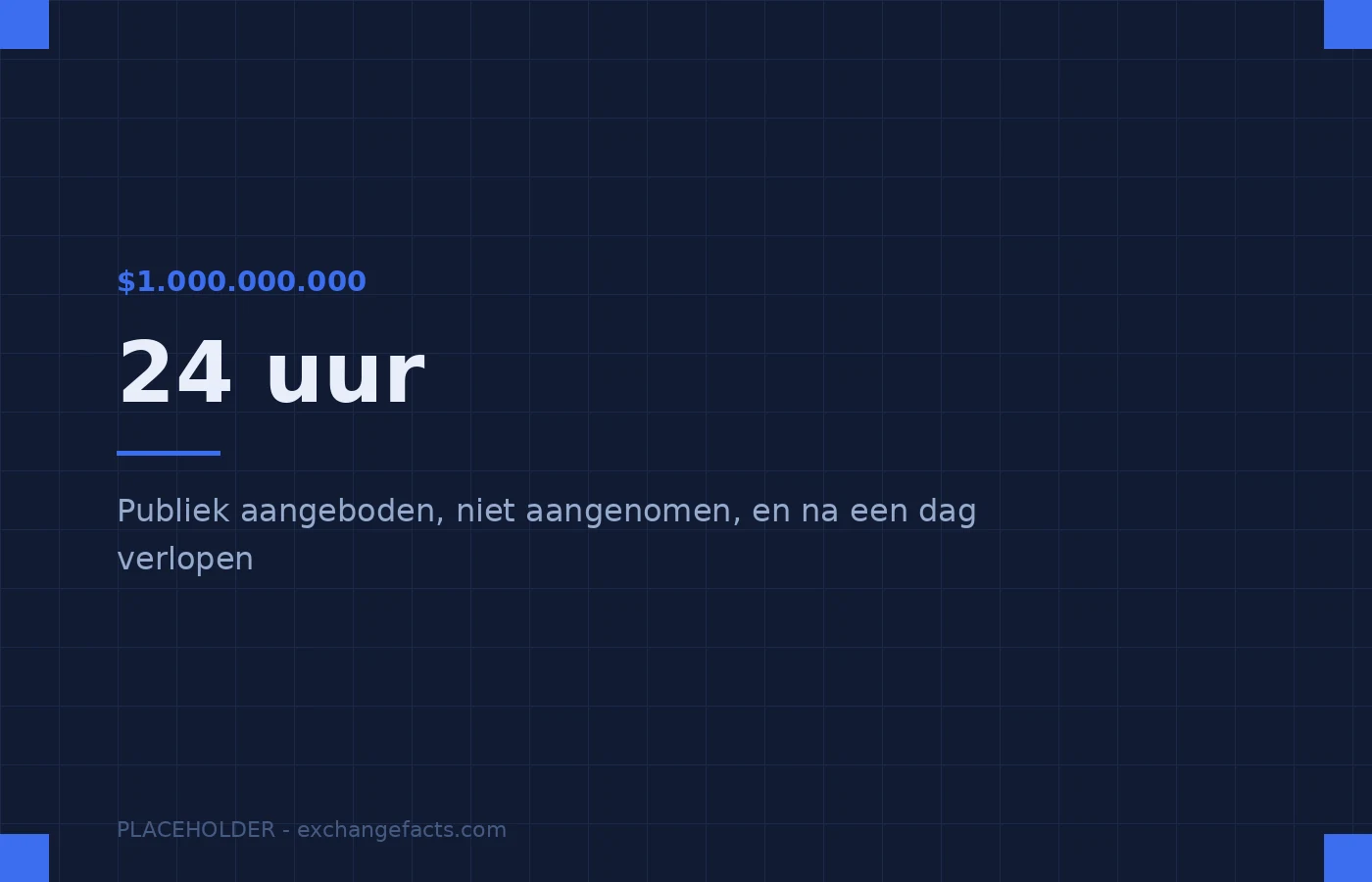 Publiek aangeboden, niet aangenomen, en na 24 uur verlopen. De vraag eronder bleef staan.